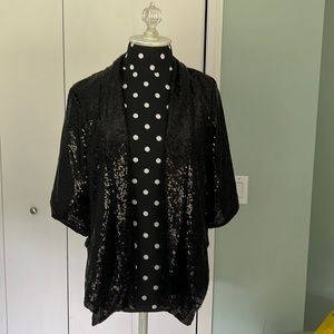 NWT Maurice’s black glitter blazer